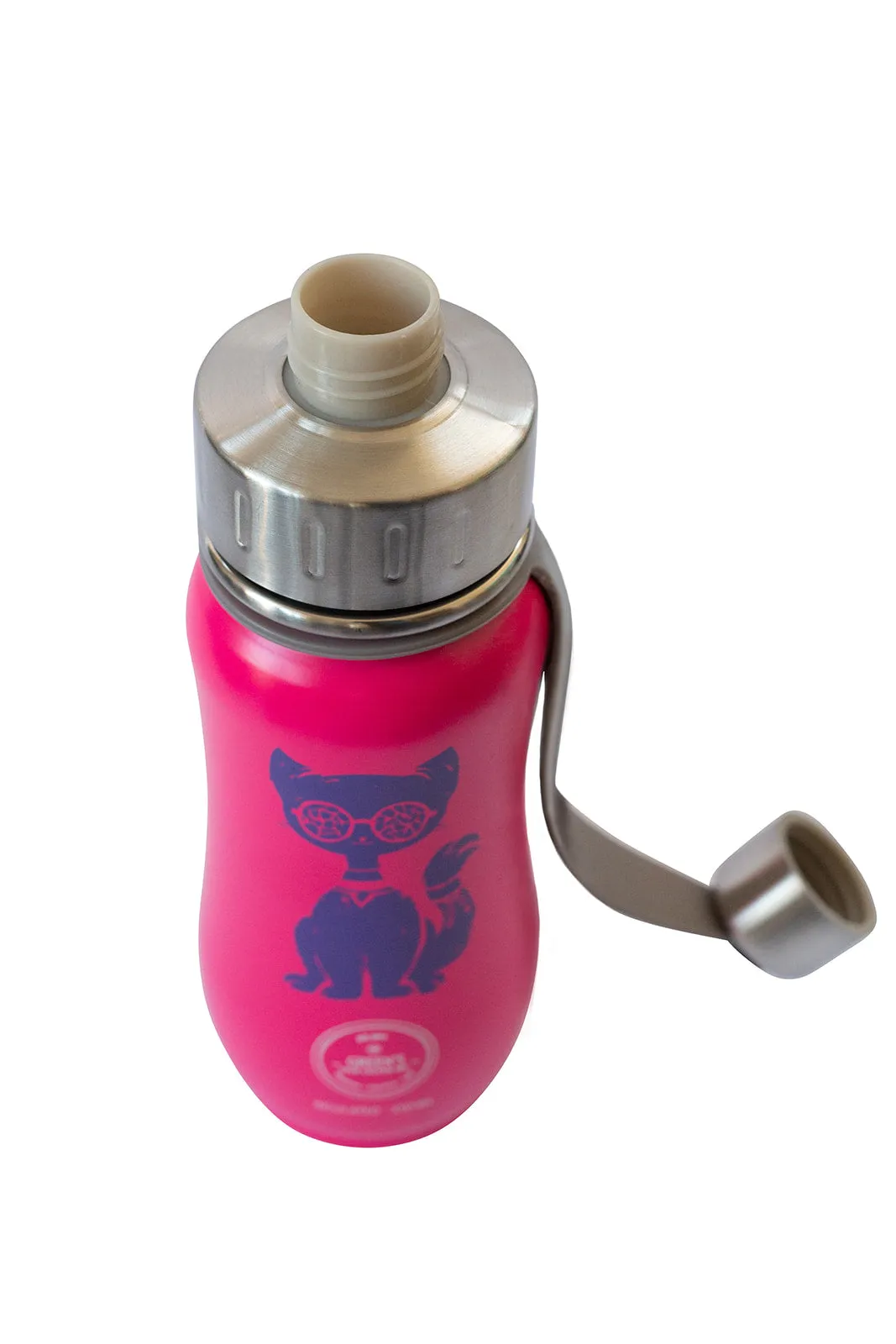 350 ml 'Jazzy Cat' Pink