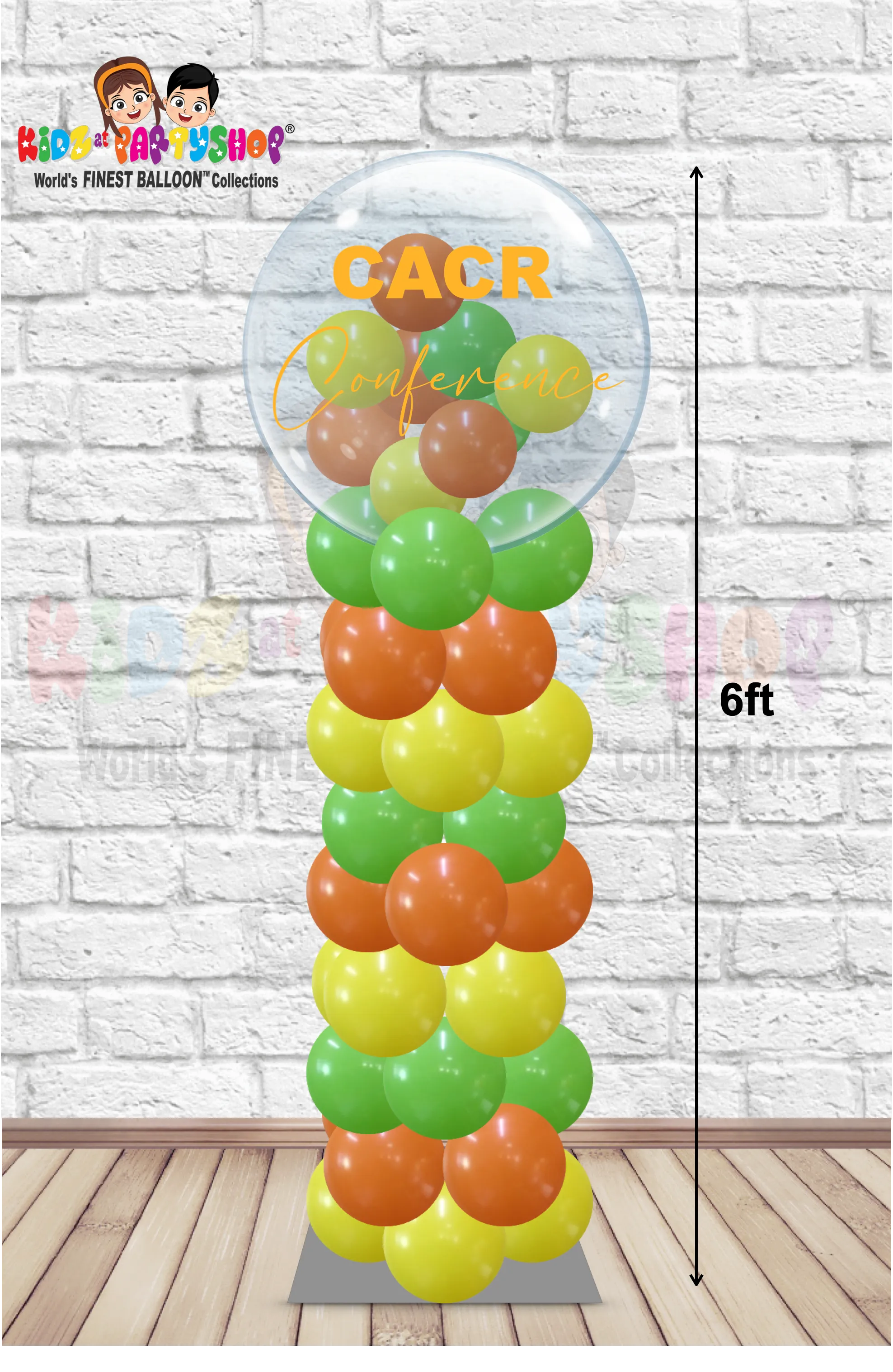 6ft Customized Balloon Column