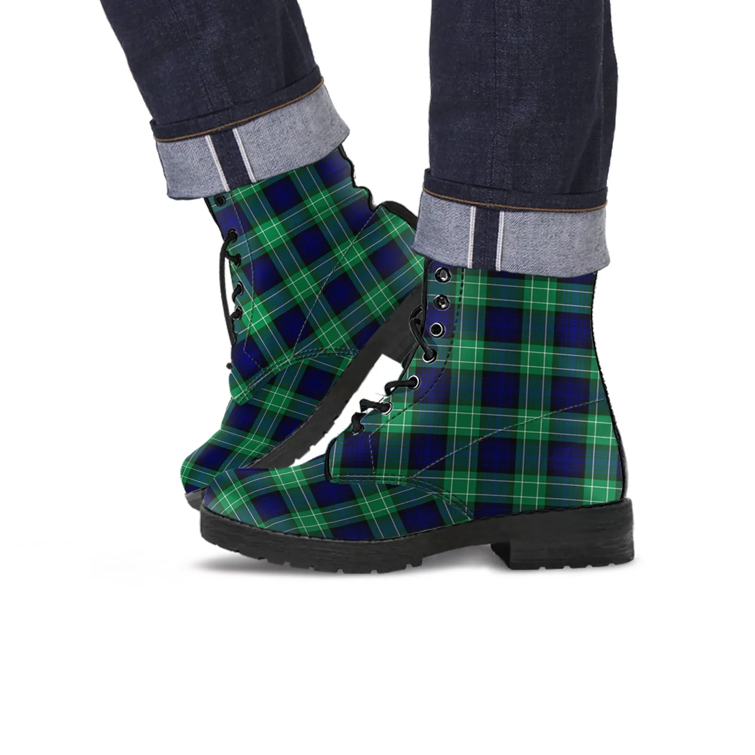 Abercrombie Tartan Leather Boots