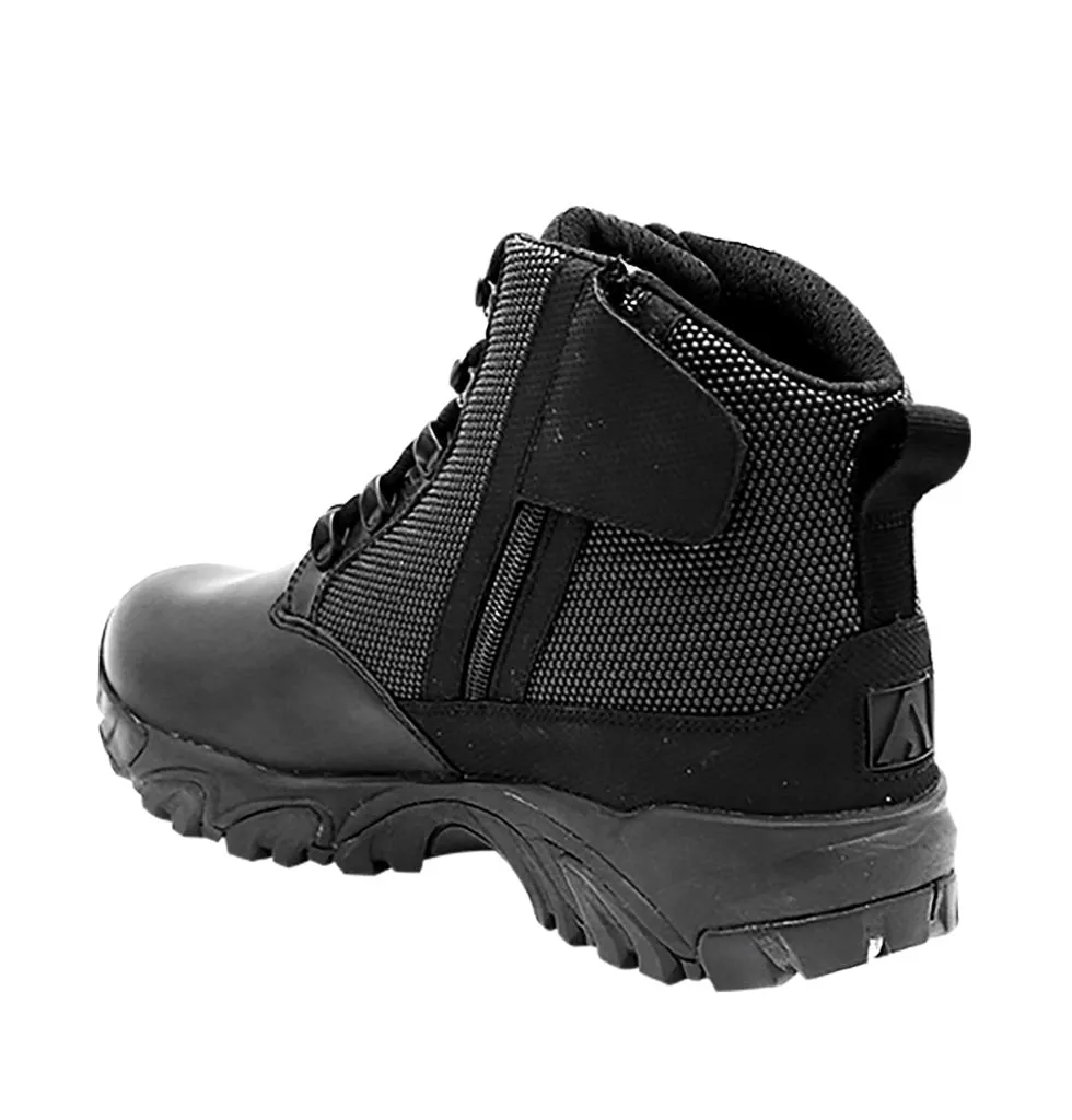 ALTAI Black Tactical Waterproof Side Zip 6" Boots (MFT100-ZS)