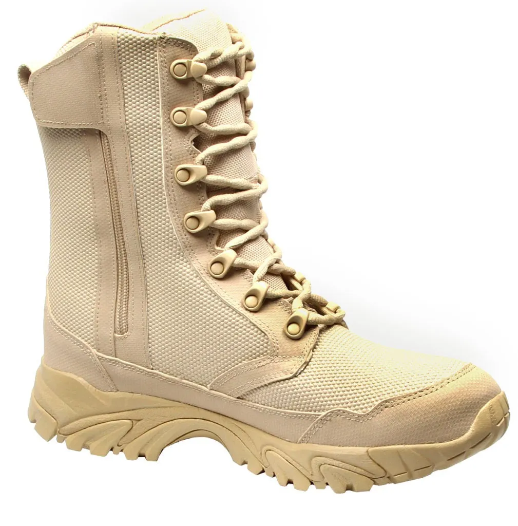 ALTAI Tan Combat Waterproof Zip Up 8" Boots (MFM100-Z)