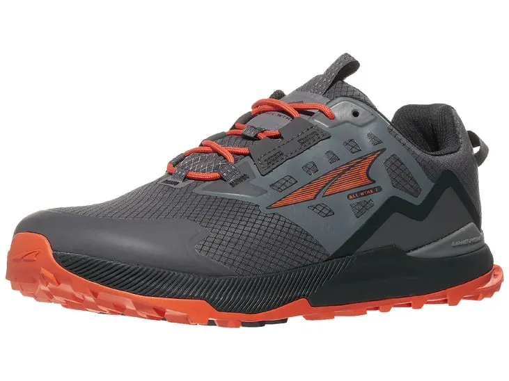 Altra | Lone Peak All-Weather Low 2 | Men's | Grey/Orange