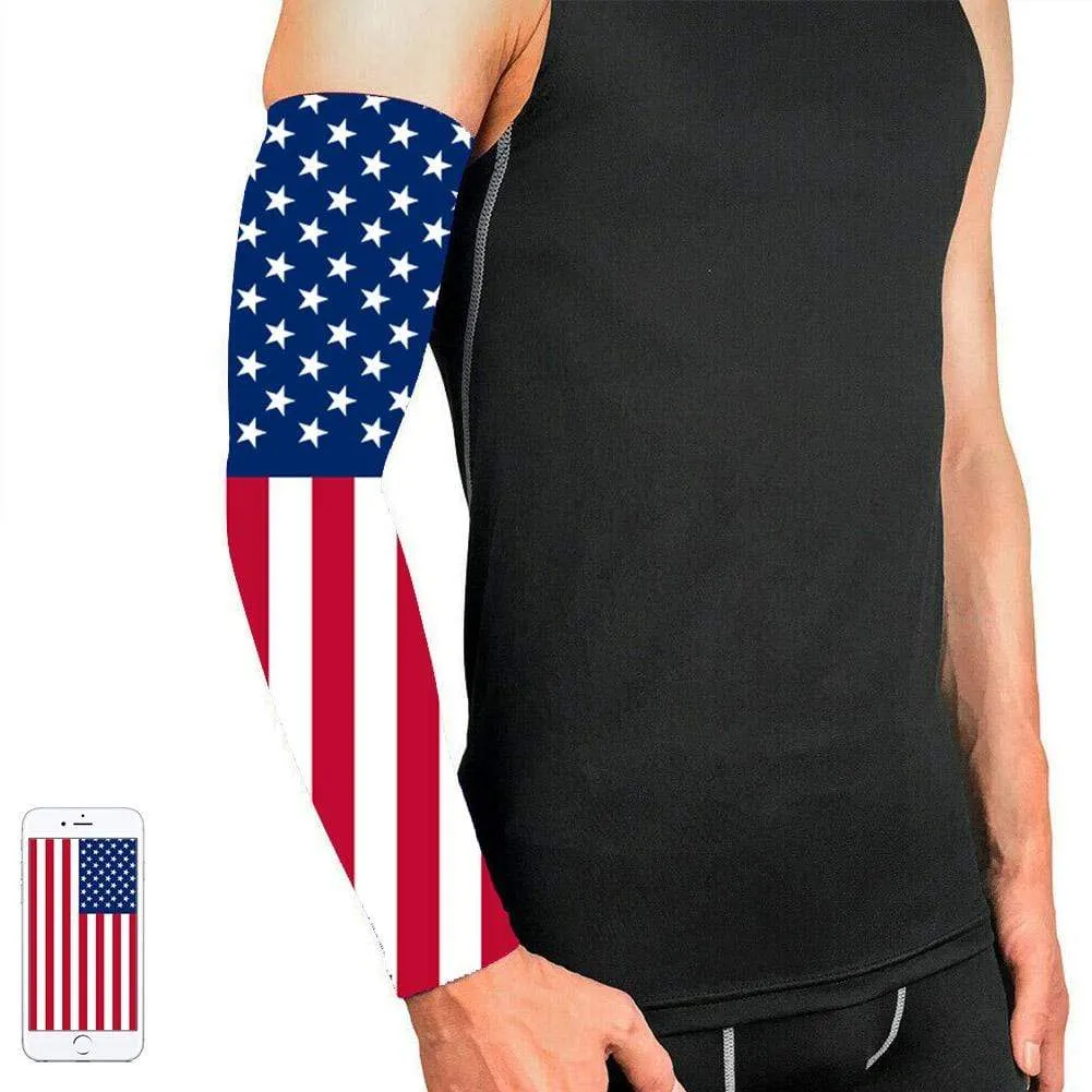 American Flag Sun Protection Sleeves