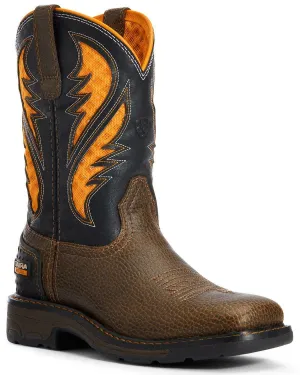 Ariat Youth Boys' VentTEK Western Work Boot - Soft Toe - 10034159