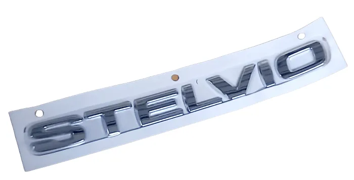 Badge 'Stelvio' Shiny Chrome