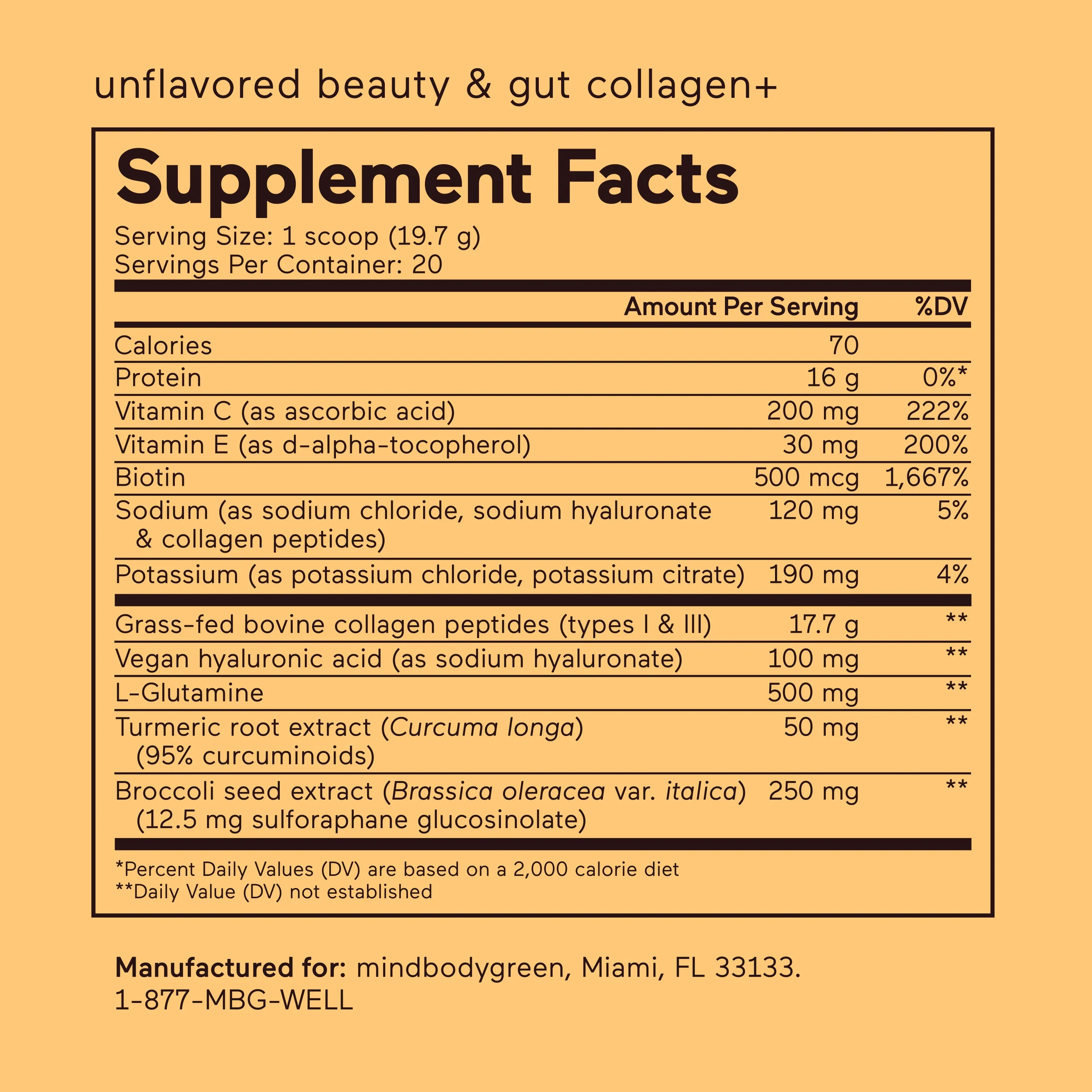 beauty & gut collagen  powder