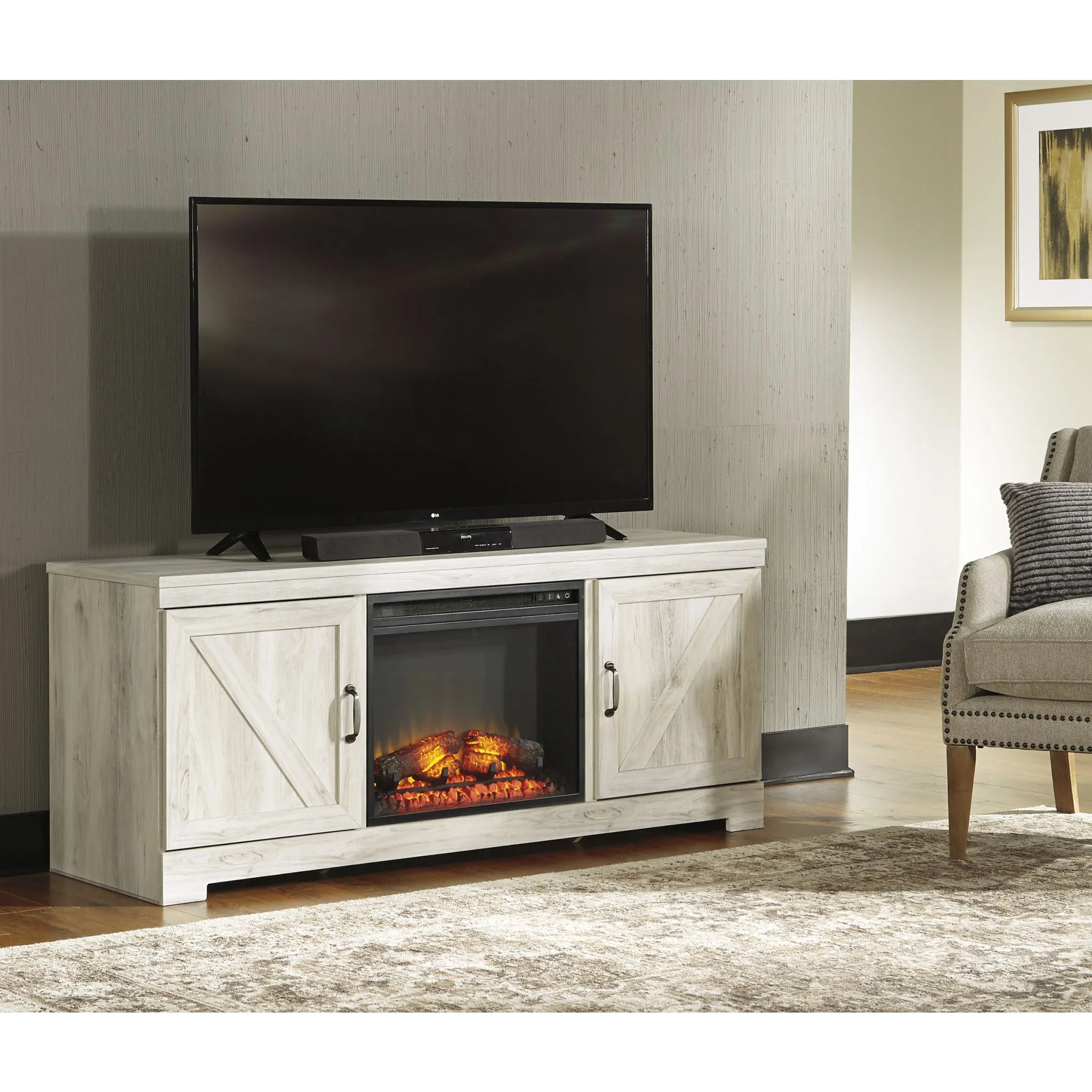 Bellaby TV Stand - Whitewash