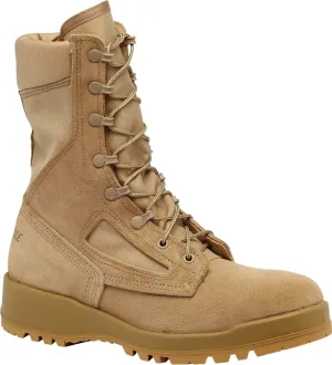 Belleville Hot Weather Steel Toe Flight Boots 340DESST Tan Leather 6W