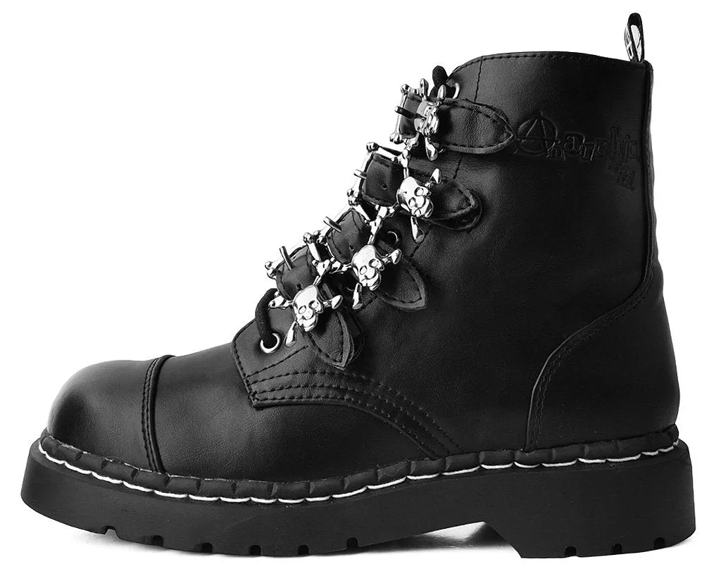 Black Skull Anarchic Boot