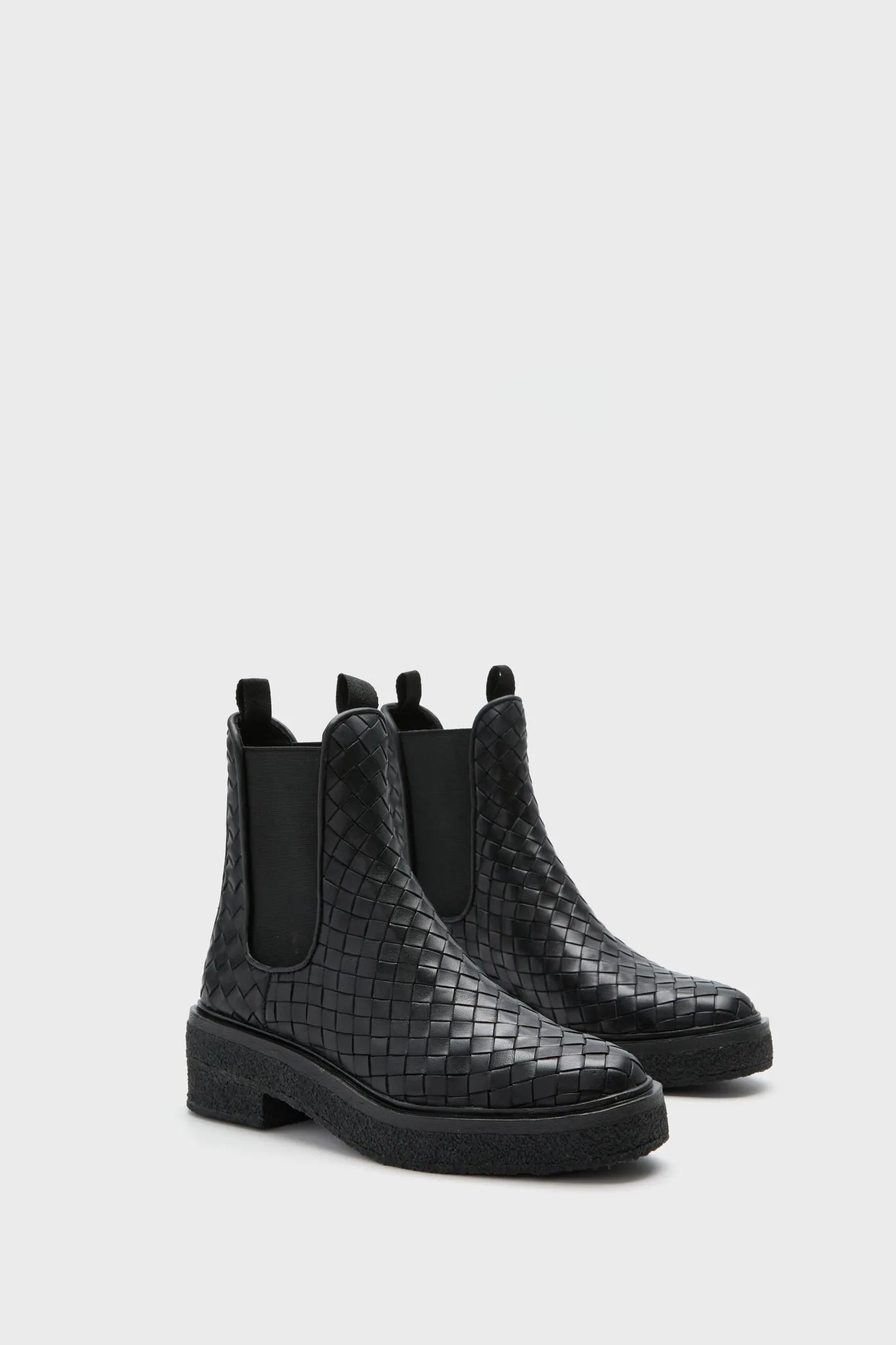 Black Woven Raquel Boots