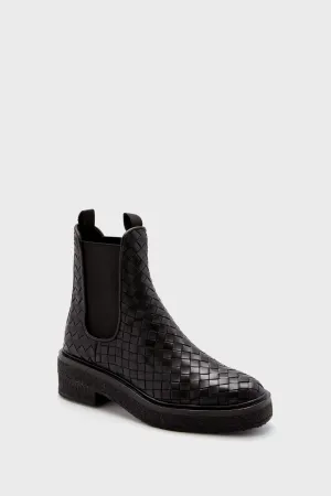 Black Woven Raquel Boots