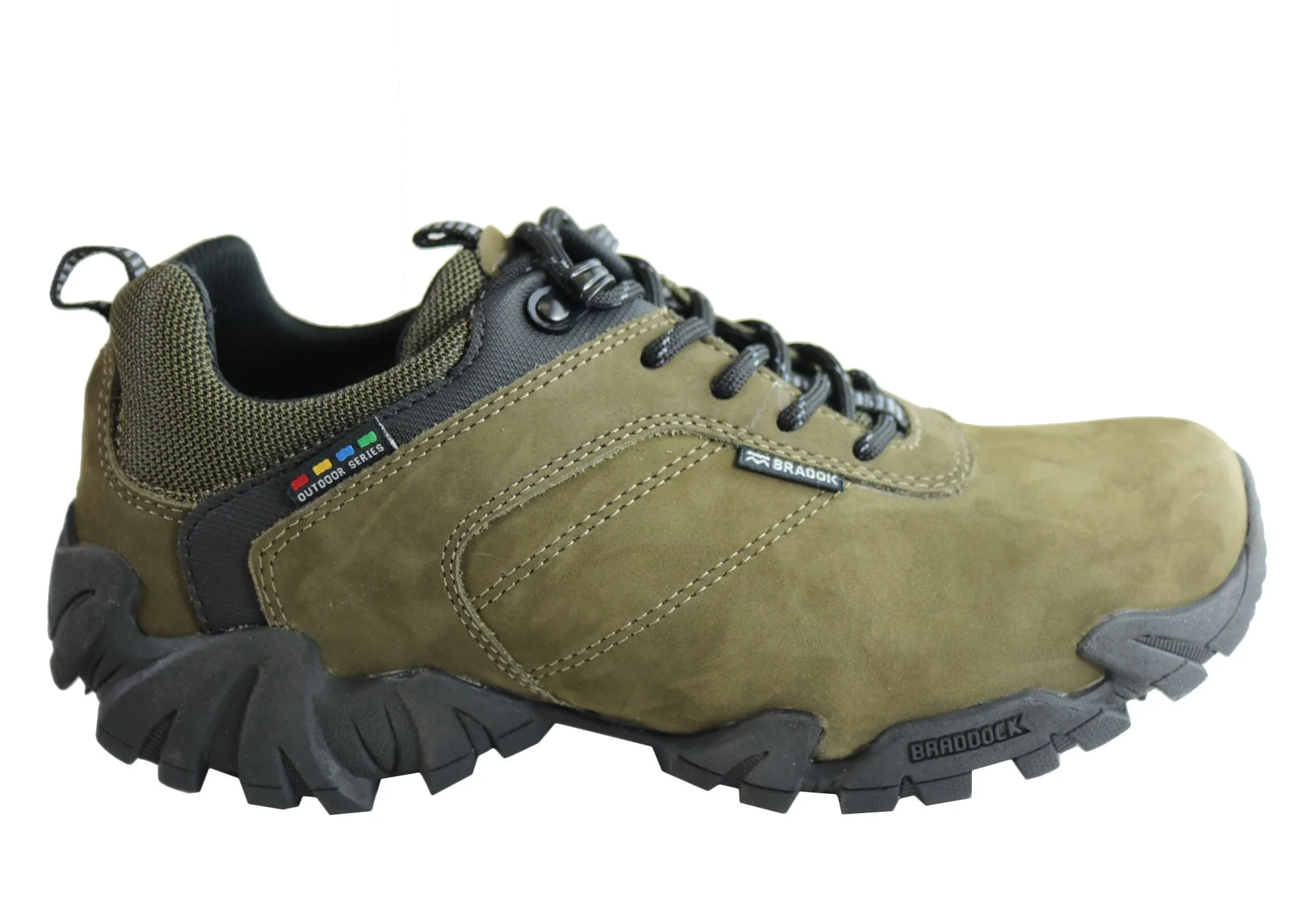 Bradok Kilauea LW Mens Comfort Leather Hiking Shoes Made In Brazil