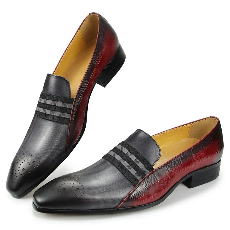 Breathable Calf Leather Slip-on Loafers