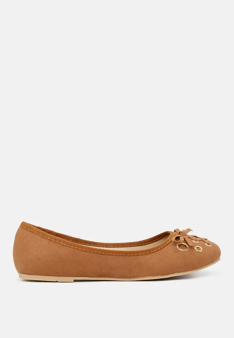 Brittany Ballerina Flats With Bow