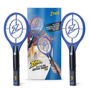 Bug Zapper Rechargeable Bug Zapper Racket, 4,000 Volt, Usb Charging Cable, 2