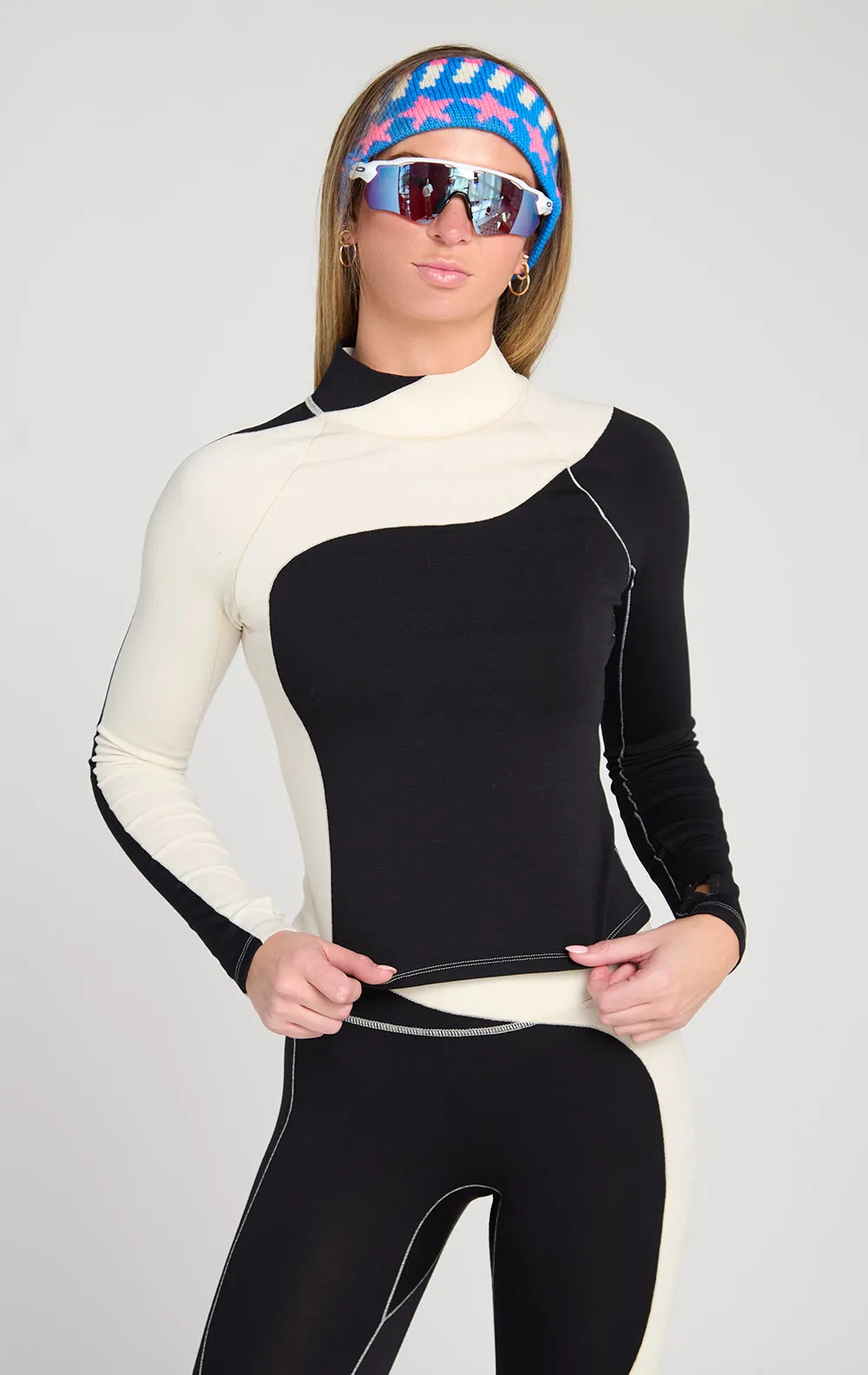 Cabin Fever Merino Wool Baselayer Mock Neck