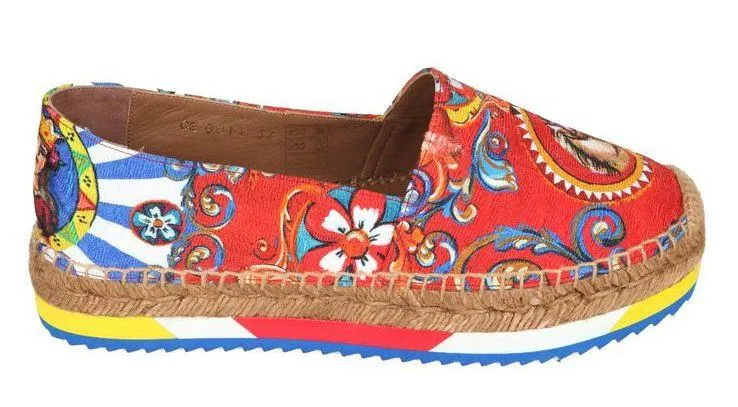 'Carretto' Print Espadrilles