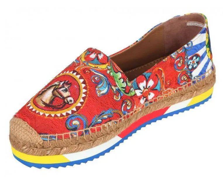 'Carretto' Print Espadrilles