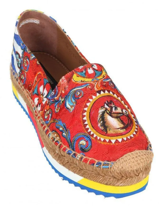 'Carretto' Print Espadrilles