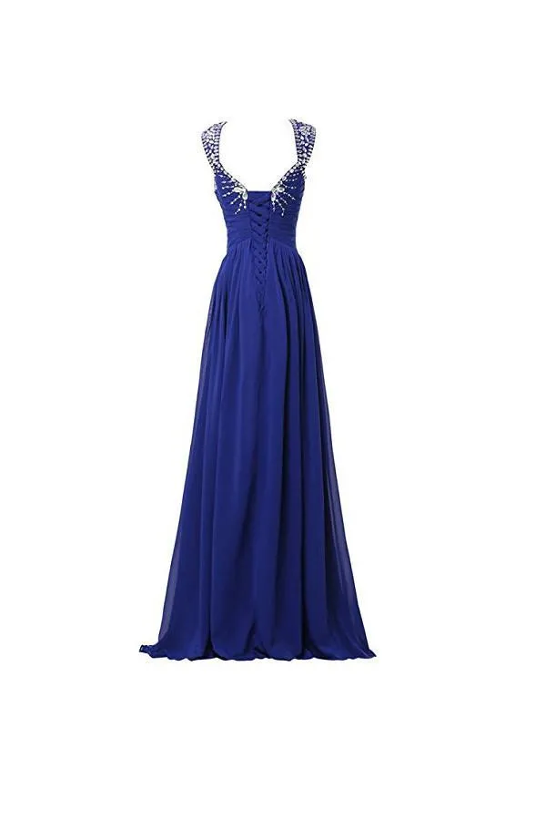 Chiffon V-neck Long Prom Gowns Party Dresses Bridesmaid Dresses PG268