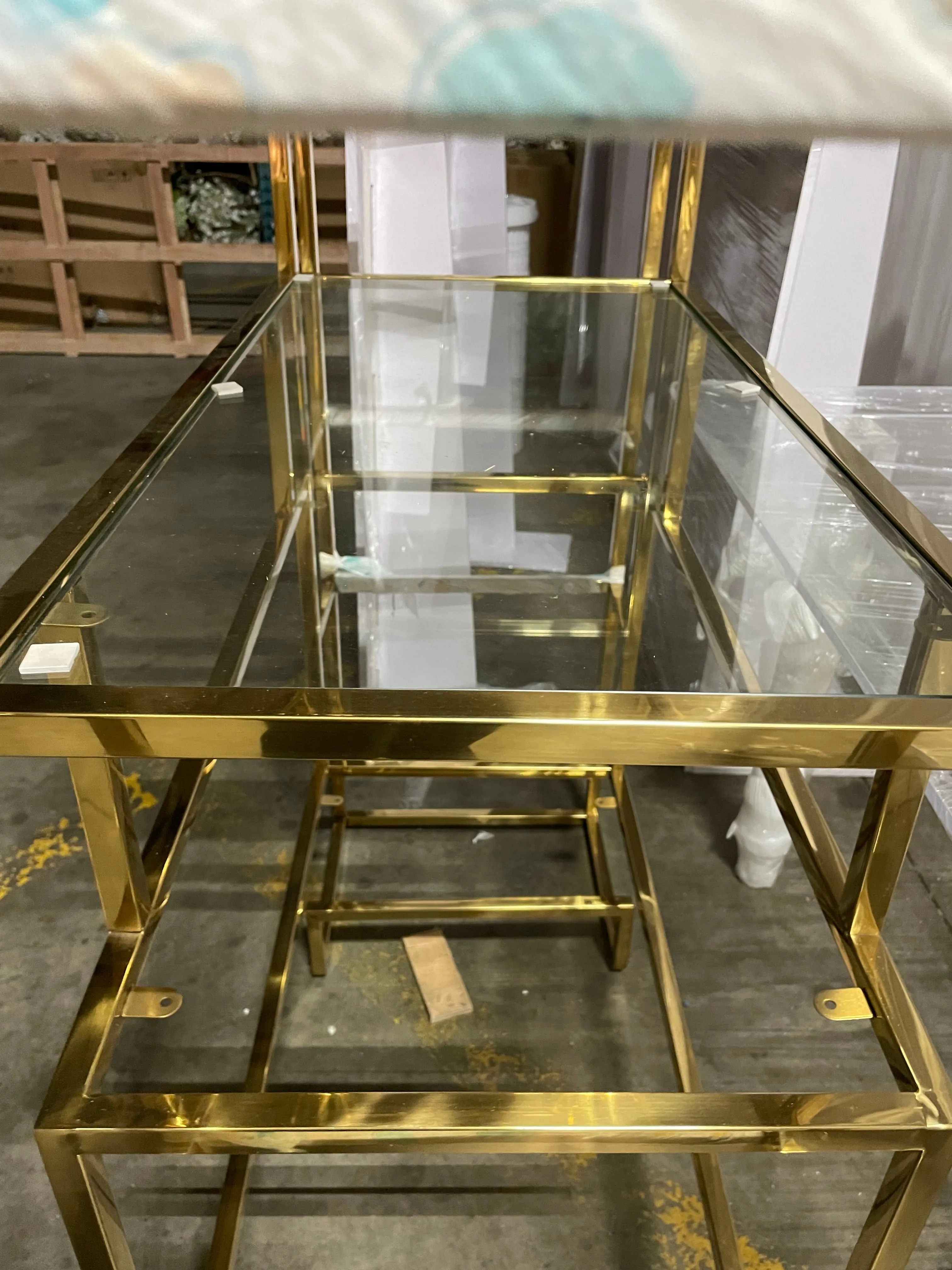 Chrome Gold Backdrop Stand