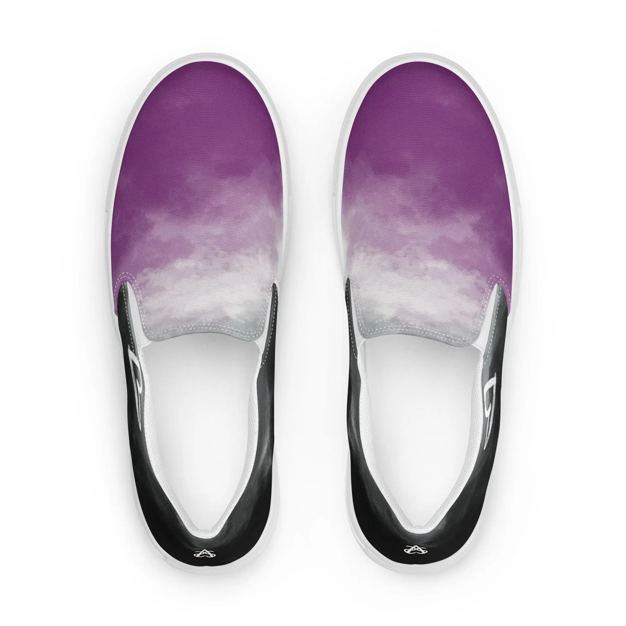 Cloudy Asexual Slip-on Canvas Shoes (Masc Sizing)