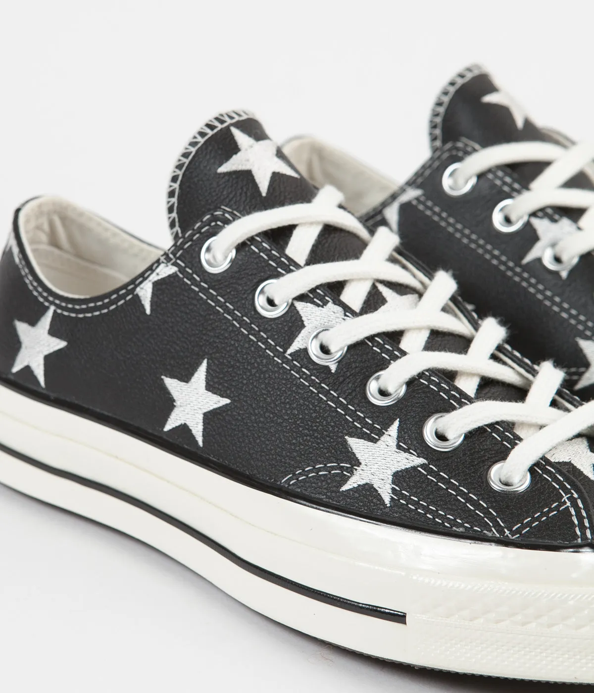 Converse CTAS 70's Ox Archive Print Leather Shoes - Black / Egret / White