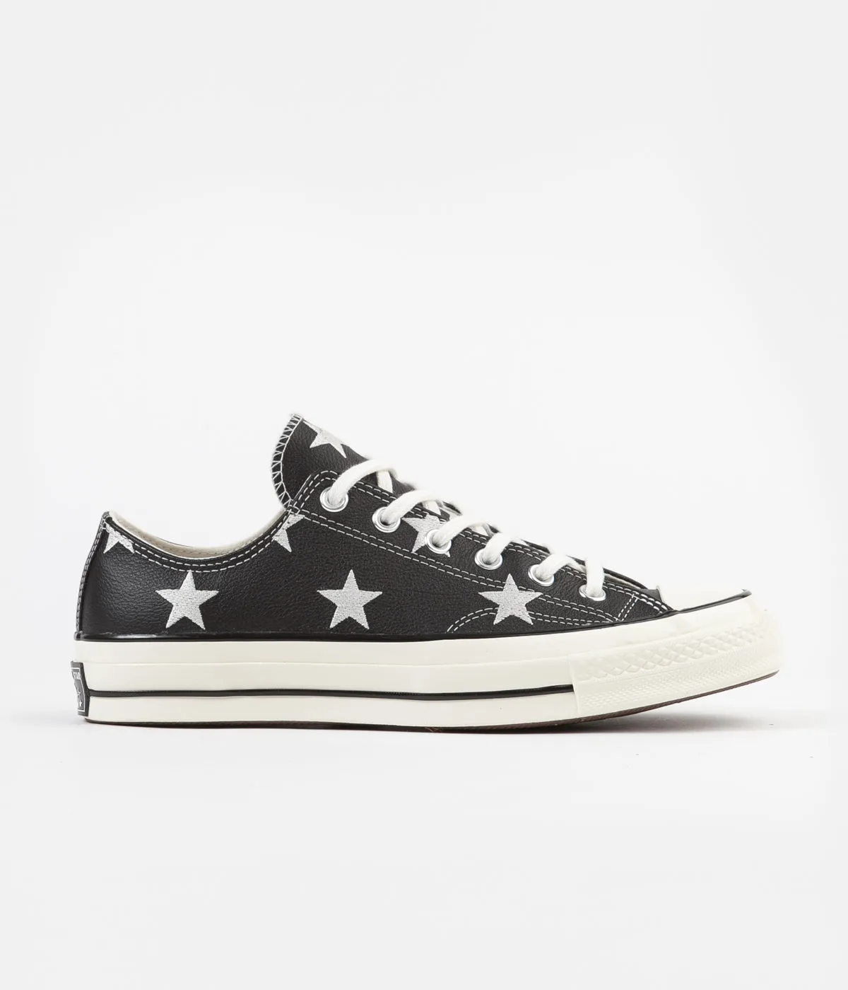 Converse CTAS 70's Ox Archive Print Leather Shoes - Black / Egret / White