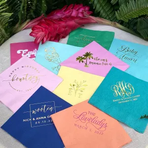 Customized Colorful 3ply Napkins