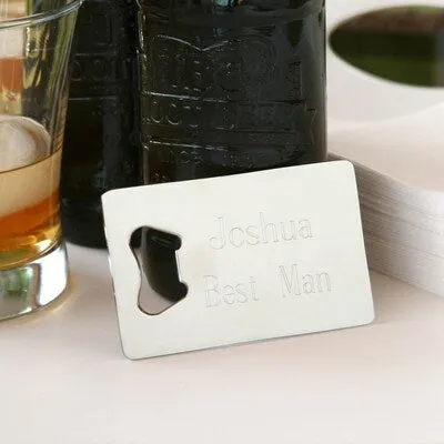 Customized Credit Card Bottle Opener