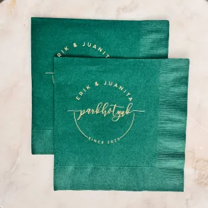 Customized Dinner Size Napkins