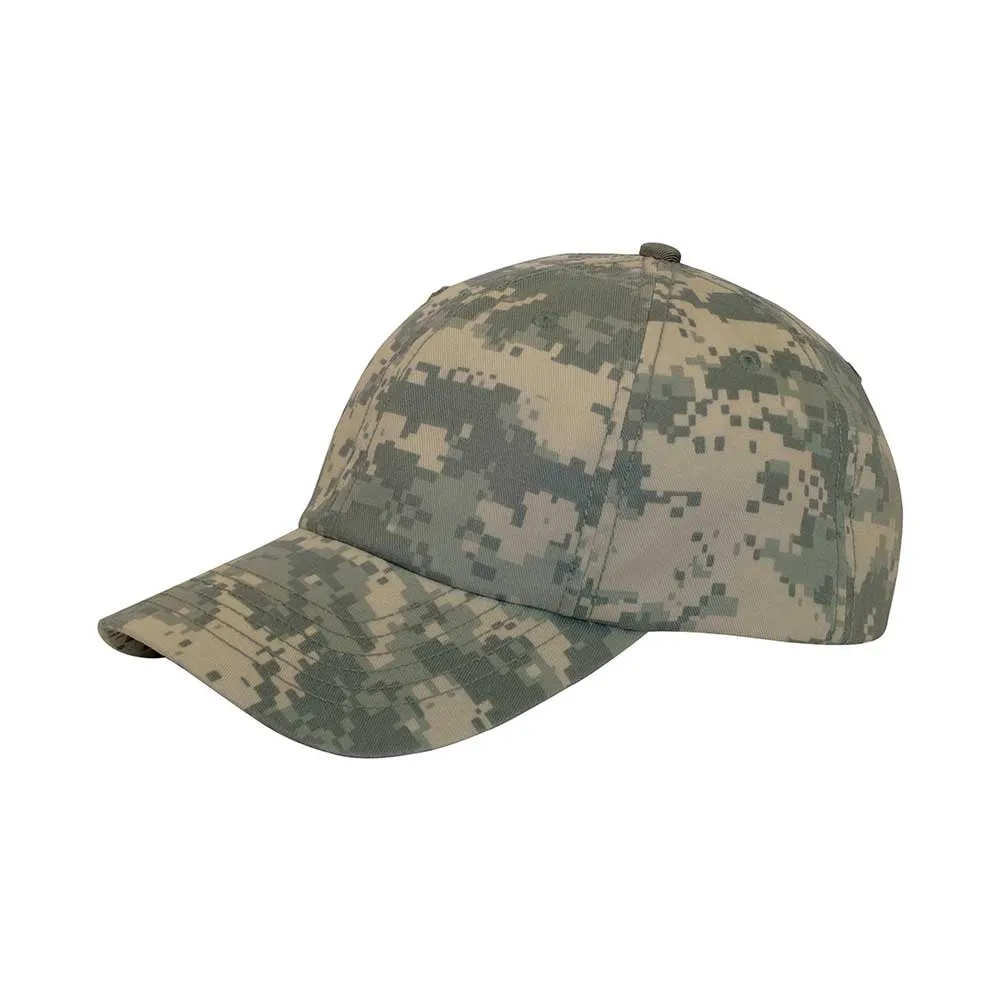 Customized Enzyme Washed Camouflage Cap