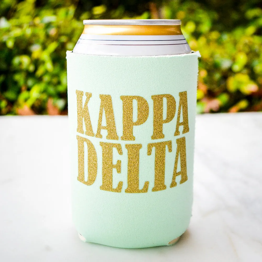 Customized Greek Can Cooler Favors