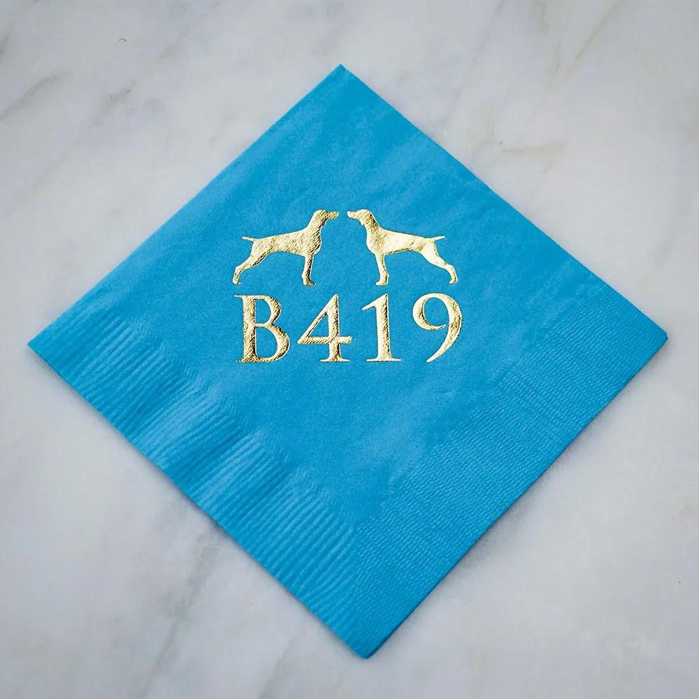 Customized Printed Animal Lover Napkins