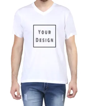 Customized V Neck T-Shirt Unisex D100