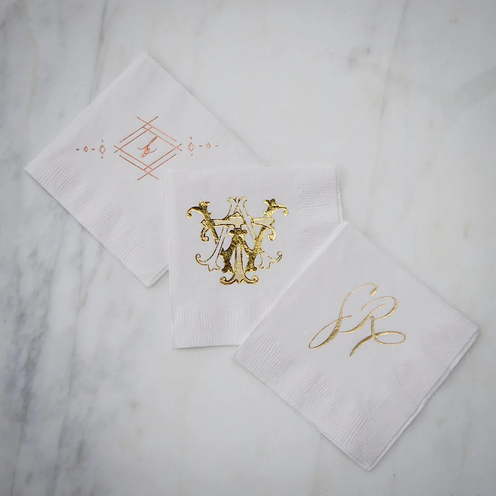 Customized Wedding Logo Napkins