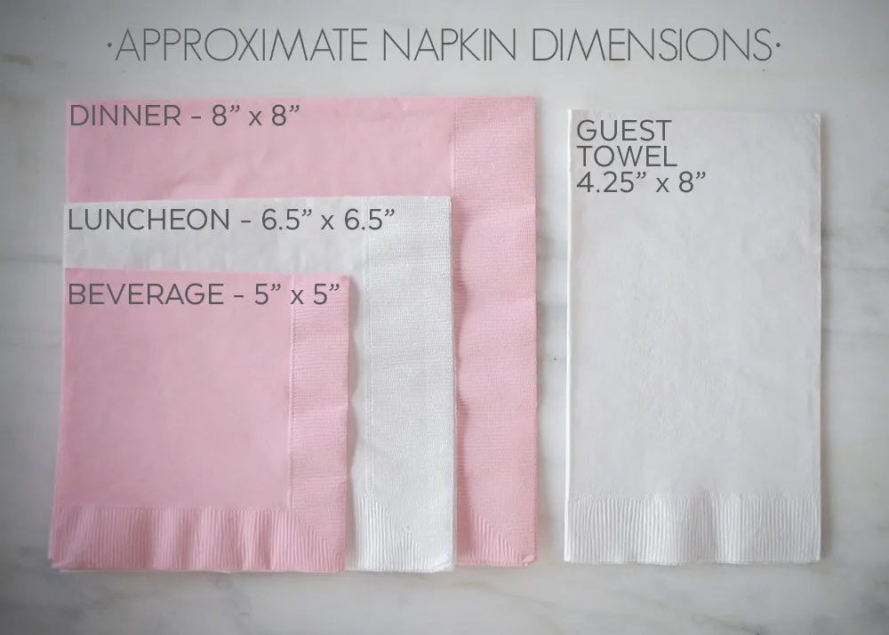 Customized Wedding Logo Napkins