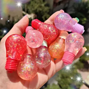 Cutest Mini Light Bulb Style Lip Oil Transparent Shiny Moisturizing Tinted Lip Oil Gloss