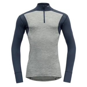 Devold Hiking Man Half Zip Neck Grey Melange/Night | Buy Devold Hiking Man Half Zip Neck Grey Melange/Night here | Outnorth