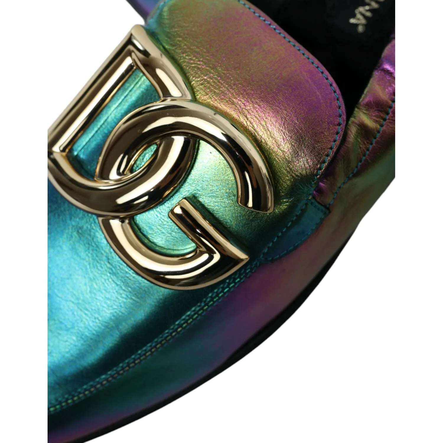 Dolce & Gabbana Elegant Iridescent Loafers for Gents