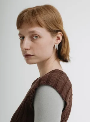 Earrings, Disco Silver, Big - Martine Viergever