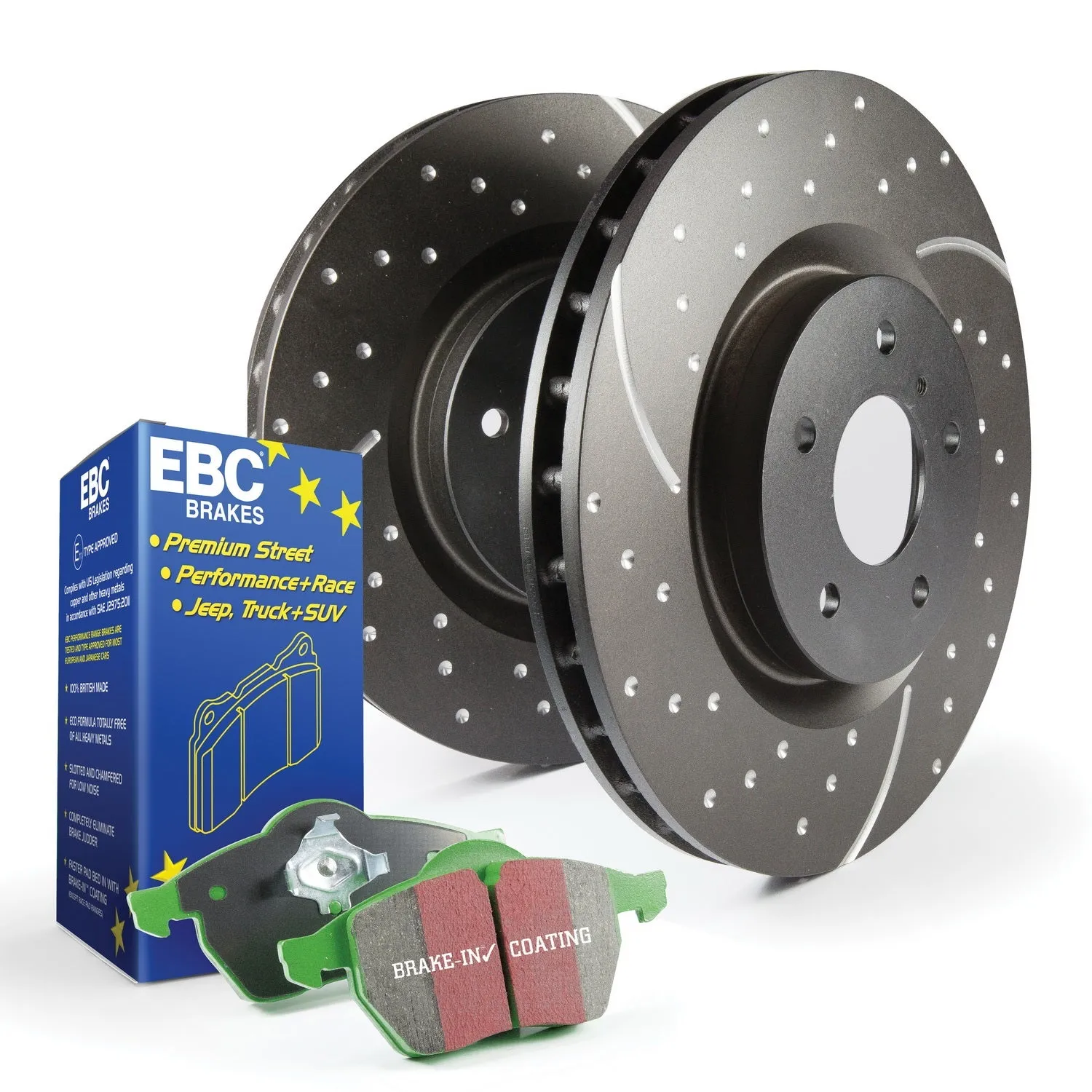 EBC Brakes S10KF1023 S10 Kits Greenstuff 2000 and GD Rotors