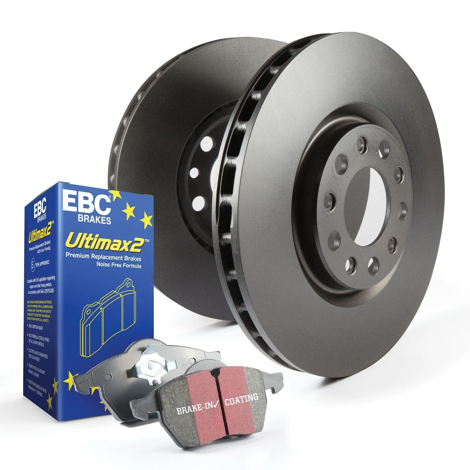 EBC Brakes S1KR1029 S1 Kits Ultimax 2 and RK Rotors