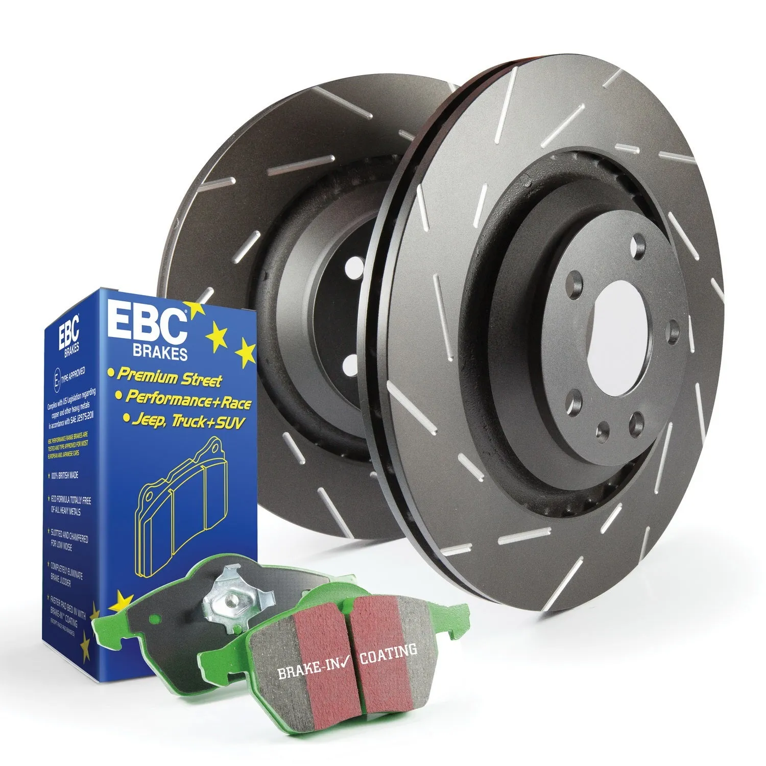 EBC Brakes S2KF1192 S2 Kits Greenstuff 2000 and USR Rotors