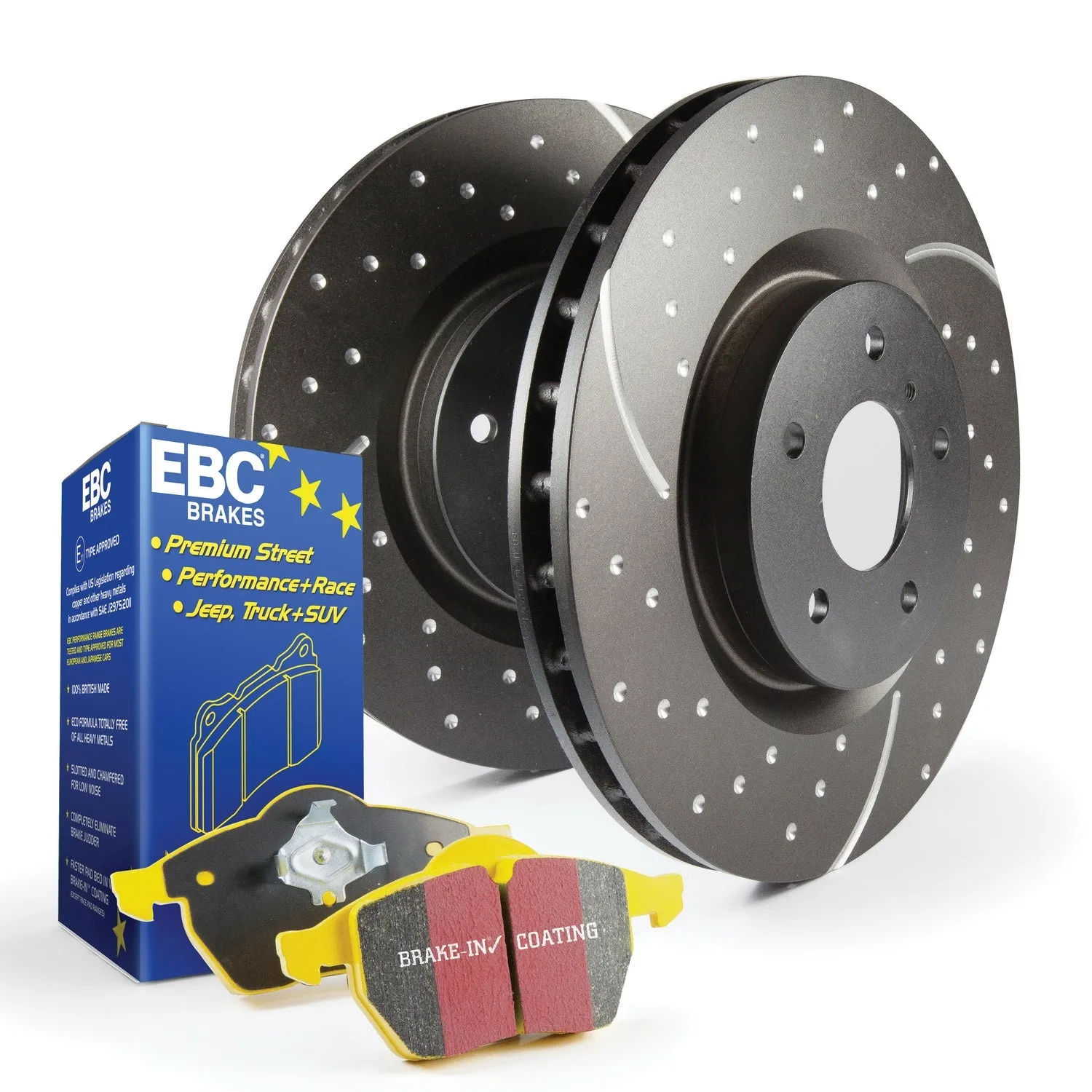 EBC Brakes S5KF1097 S5 Kits Yellowstuff And GD Rotors