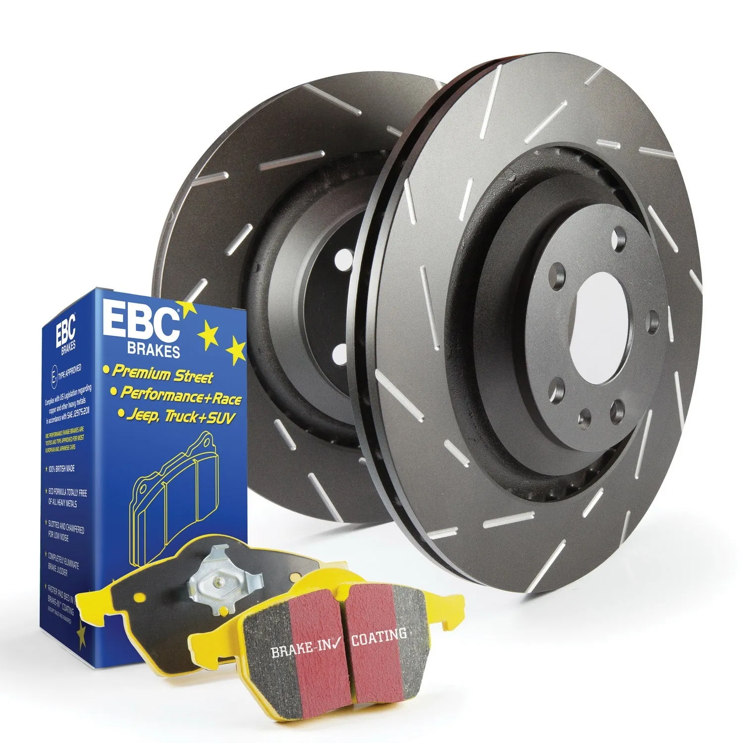 EBC Brakes S9KF1364 S9 Kits Yellowstuff and USR Rotors