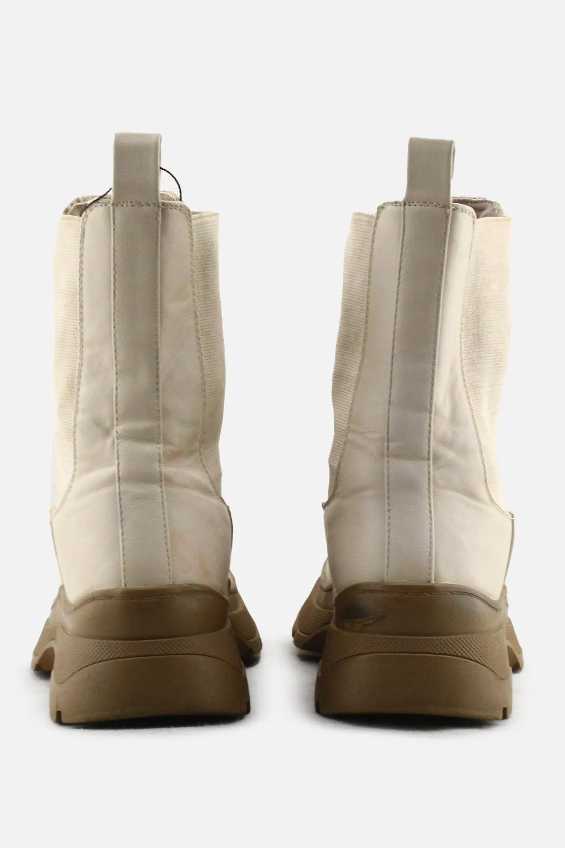 European Brand Stretchable Combat Ankle Boots | 100% Authentic Leather