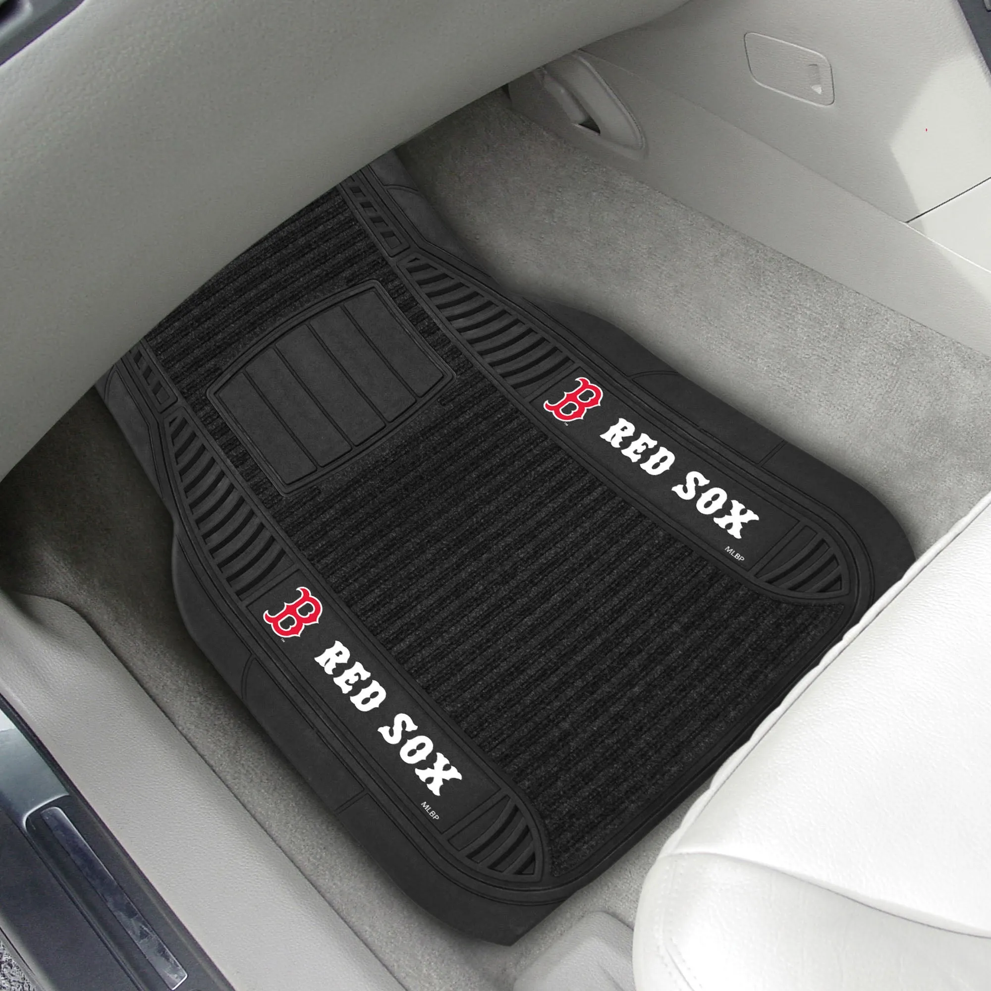 Fanmats Boston Red Sox 2 Piece Deluxe Car Mat Set