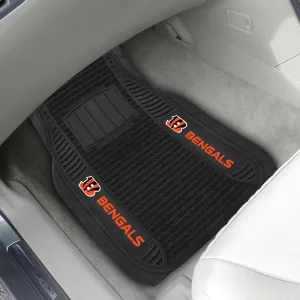 Fanmats Cincinnati Bengals 2 Piece Deluxe Car Mat Set