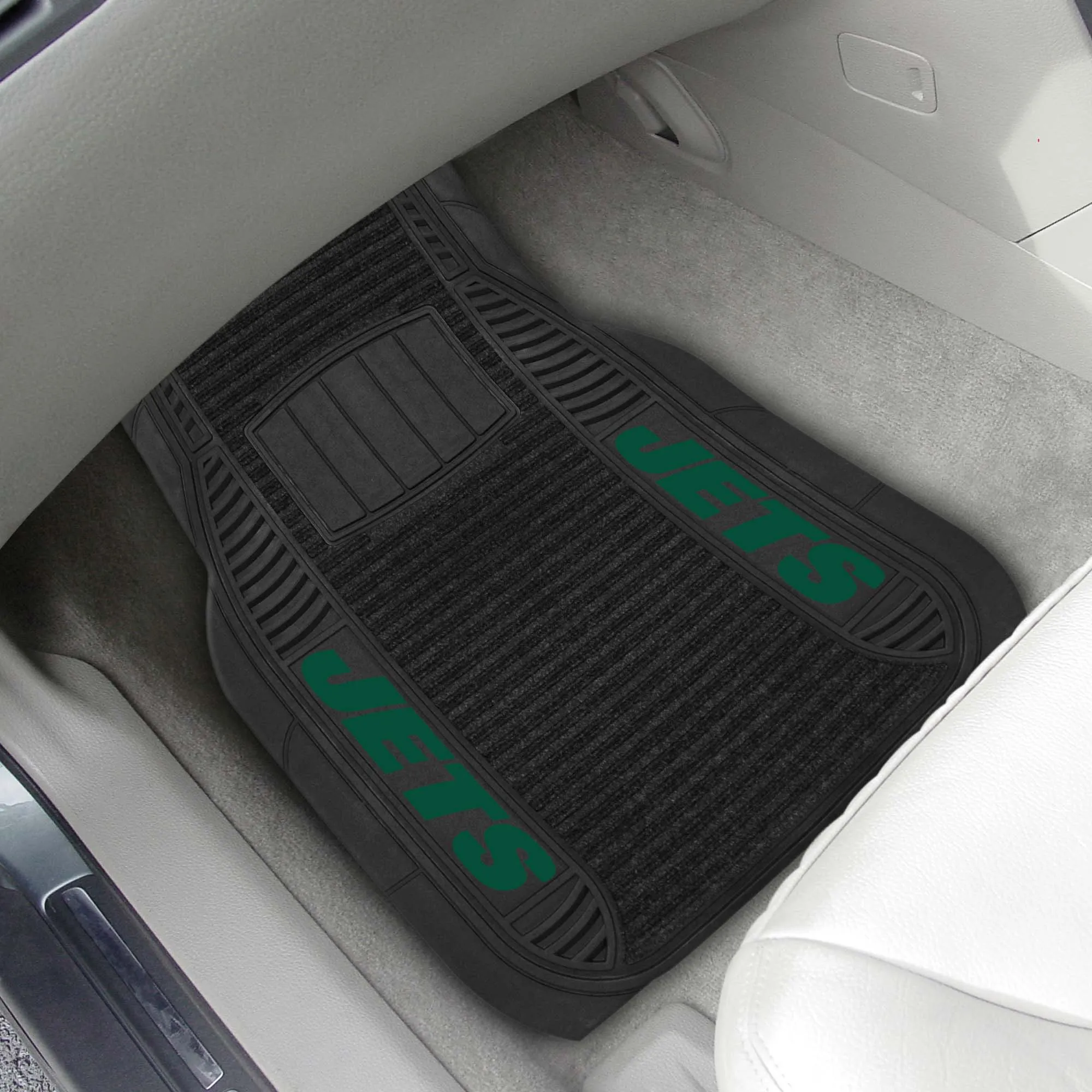 Fanmats New York Jets 2 Piece Deluxe Car Mat Set